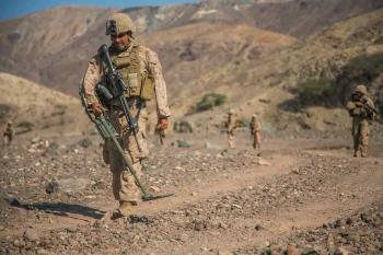 صور " تنشر لأول مرة.. شاهد الجنود الأمريكيين المتمركزين في جبال اليمن