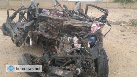 مصرع عشرين شخص وتفحم بعض الجثث في حادثين مرورين في مديرية عبس بمحافظة حجة (صور الحادث)