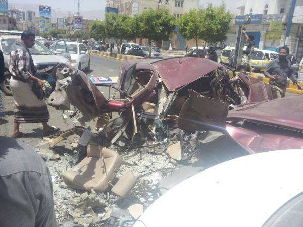صور مروعة من صنعاء بعد قصف السعودية على عطان بصاروخ راح ضحيته اكثر من 300 قتيل وجريح (فيديو)