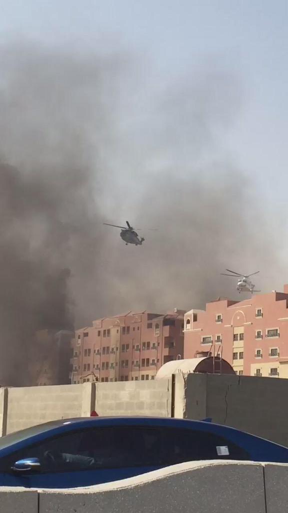 بالصور: حريق هائل في مجمع سكني بمنطقة الخبر السعودية صباح اليوم يسفر عن مقتل وإصابة 30 شخص
