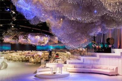 شاهد بالصور .. قاعة أسطورية خيالية لحفل زفاف ابنة حاكم دبي