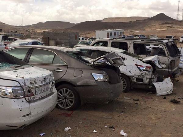 بالصور مواجهات مسلحة بين جماعة الحوثي وحرس الحدود السعودي في منفذ علب الحدودي