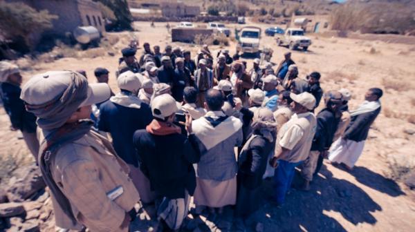 العون المباشر باليمن تبدأ العمل بمشروع مياه في بلاد الروس بمحافظة صنعاء