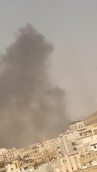 شاهد صور من قصف طائرات التحالف على صنعاء ظهر اليوم 