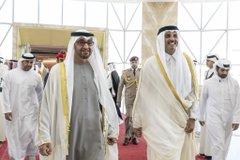 رئيس الإمارات يزور قطر .. وهذا ما قاله !