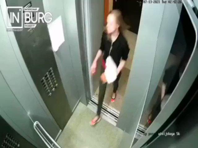 مضاربة عنيفة بين زوجين داخل مصعد.. والنهاية كانت مفاجئة !