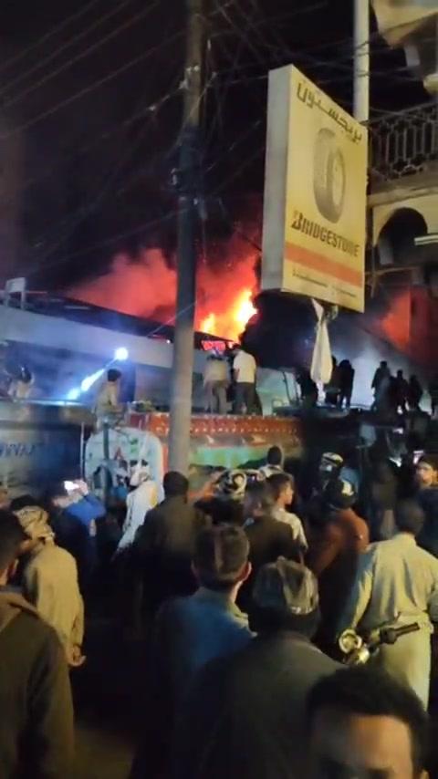ثاني حريق كبير في صنعاء خلال 24 ساعة (تفاصيل + فيديو)