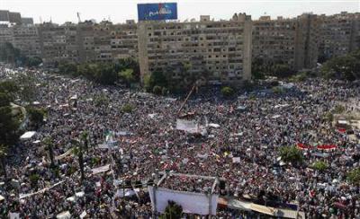 بالصور: اكبر تجمع بشري في تاريخ مصر لتأييد شرعية الرئيس مرسي