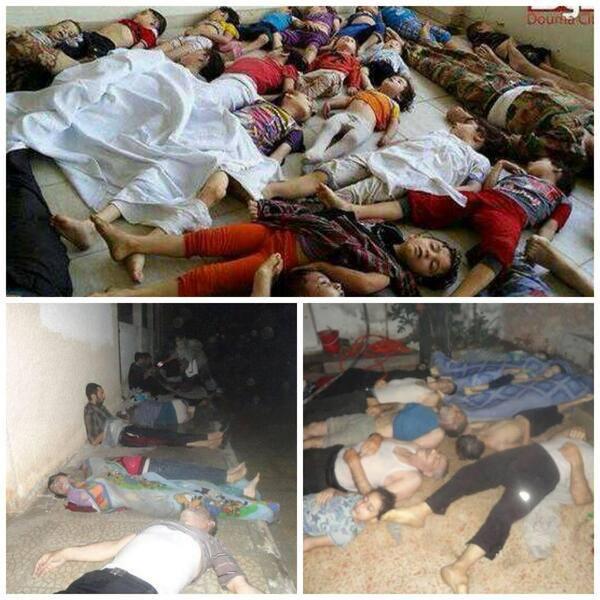 الائتلاف الوطني: أكثر من 1300 قتيل سقطوا في غوطة دمشق (صور)