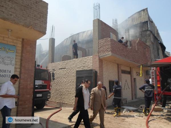 بالصور.. مصر - 3 مليون جنية خسائر حريق مصنع بالمنطقة الصناعية بالإسماعيليية 