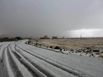 مشاهد نادرة لتساقط البرد الكثيف في بني مطر جنوب غرب صنعاء (صور + فيديو)