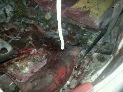 مقتل 2 بغارة لطائرة أمريكية بدون طيّار جنوب اليمن (صور السيارة المستهدفة)