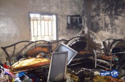 وفاة ٣ أطفال من يمنيين بالسعودية اختناقاً بالدخان بجدة بعد نقلهم للمستشفى (صور)
