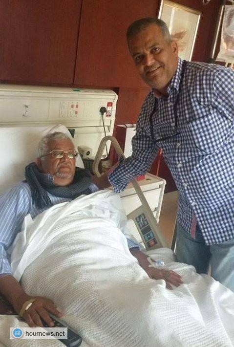 بالصور: ياسين سعيد نعمان يرقد في المستشفى بدبي