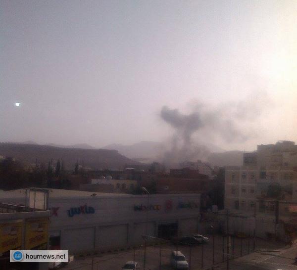 عاجل: صواريخ عاصفة الحزم تقصف عطان، وانفجارات تهز العاصمة صنعاء (صور)