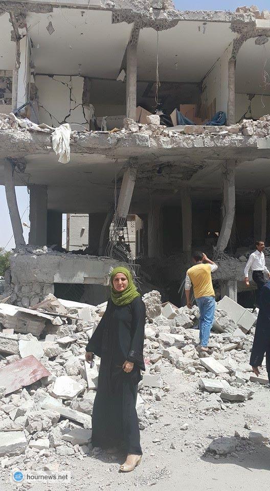 شاهد بالصور: مكان سقوط أحد الصواريخ على مباني سكنية بجوار فج عطان ليلة أمس (المكان)