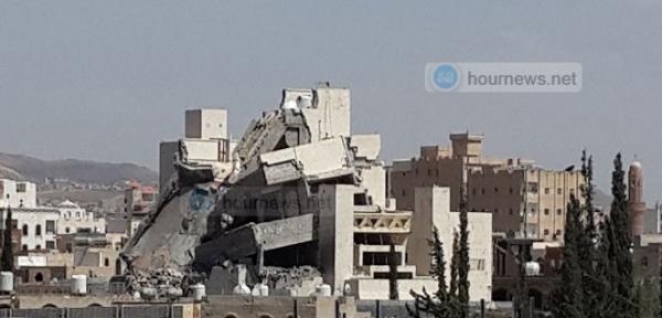 (صور جديدة) لمنزل صالح بعد قصفه من قبل طيران التحالف 