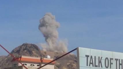 جبل النهدين بعد استهدافه من قبل طائرات التحالف