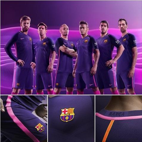 برشلونة يفاجئ جماهيره بتصميم قميصه الجديد ولونه (صور)
