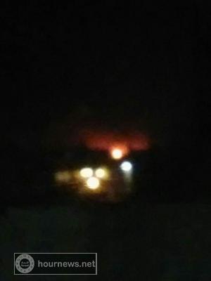 شاهد صور اولية للانفجارات التي تهز صنعاء  الان 