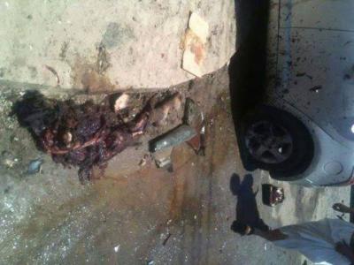 صور اولية للإنفجارالإنتحاري على مسجد بدر والحشوش بالجراف بصنعاء قبل قليل
