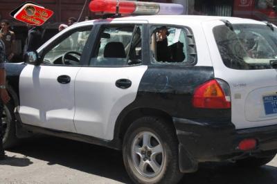 بالصور مجموعات مسلحة تعتدي على دورية لشرطة النجدة بمدينة اب