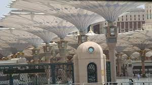 شاهد مظلات المسجد النبوي تبهر الزوار بجمالها 
