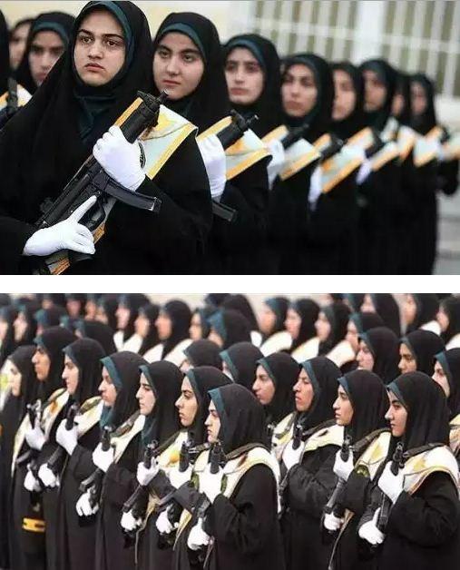 للمرة الأولى: إيران تستخدم النساء لحماية المسؤولين (صور)