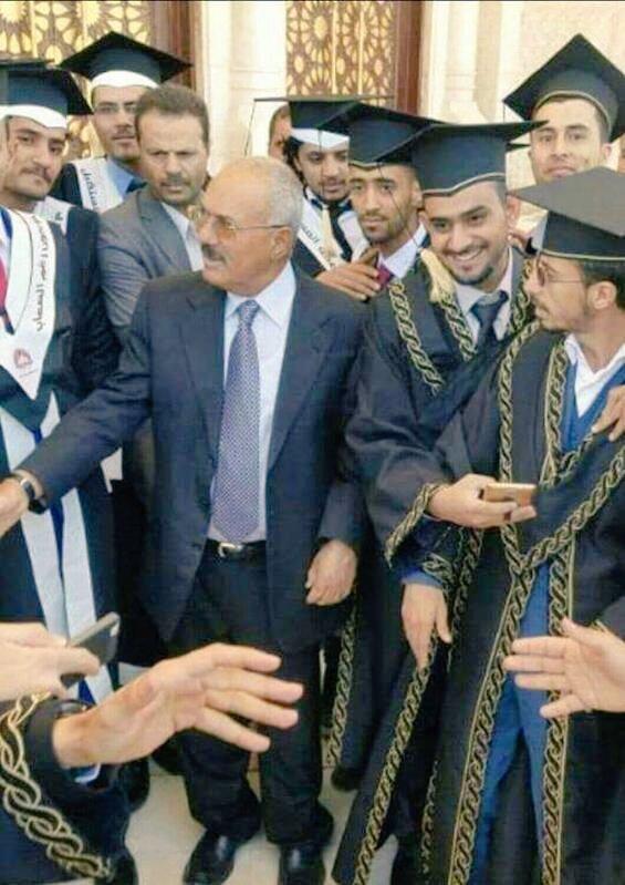 اليمن : الرئيس السابق "صالح" يظهر مجددا اليوم بصنعاء بهذا المكان "صور"