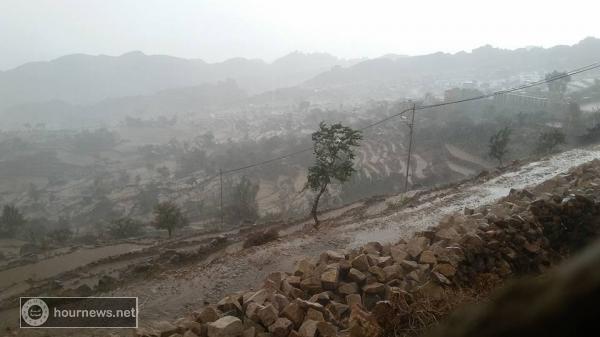 اليمن : هطول أمطار غزيرة على محافظة المحويت " ملف مصور ساحر للجمال"
