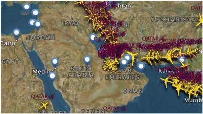 خطوط سير الطيران القطري بعد قطع العلاقات مع السعودية وغيرها (خرائط)